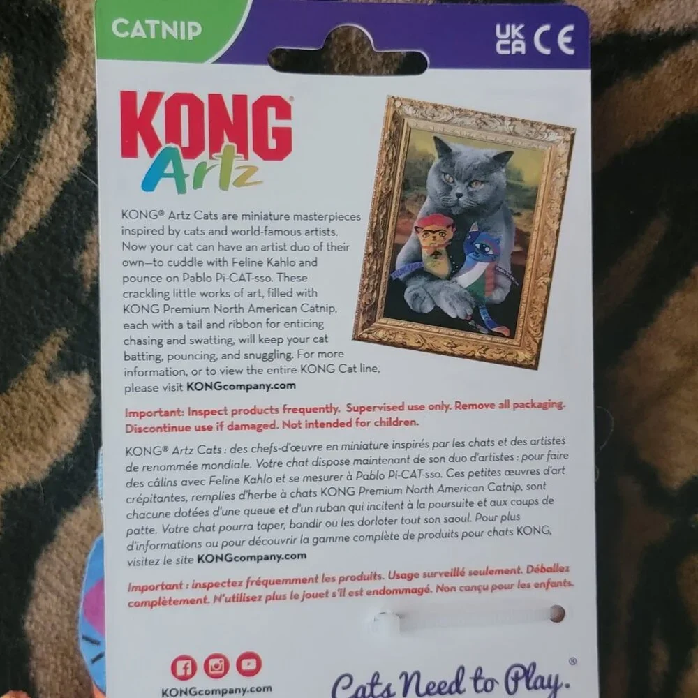 Kong Cat Artz Catnip Toy New!
